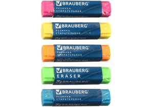 Ластик Brauberg X-Erase, 68×15×15 мм, ассорти