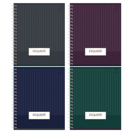 Тетрадь общая А5, 80 л. на гребне BG Minimal, 160*205 мм, клетка, ассорти