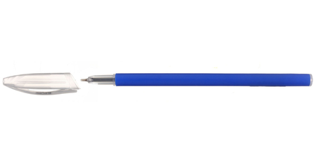 Ручка шариковая одноразовая Index IBP4180, корпус синий, стержень синий