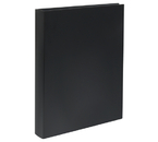 Папка пластиковая на 2-х кольцах OfficeSpace «Вита», толщина пластика 0,5 мм, черная