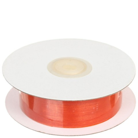 Лента упаковочная декоративная Winter Wings, 2,5 см*10 м, оранжевая