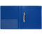 Папка пластиковая на 2-х кольцах «Бюрократ», толщина пластика 0,8 мм, синяя