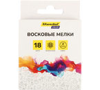 Мелки восковые Silwerhof Color, 18 цветов, 18 шт., диаметр 8 мм, длина 80 мм