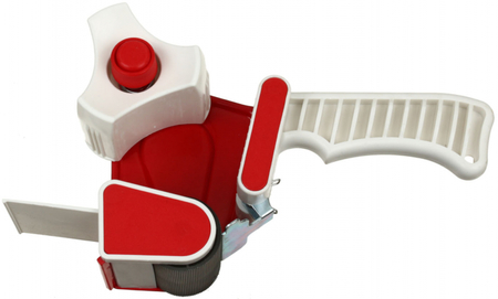 Диспенсер для клейкой ленты упаковочной Silwerhof, для клейкой ленты шириной 50 мм, белый с красным