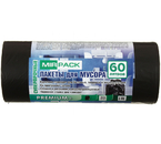 Пакеты для мусора MirPack Premium+, 60 л, 20 шт., черные