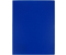 Папка пластиковая на 10 файлов «Стамм», толщина пластика 0,5 мм, синяя