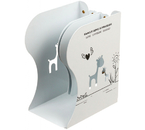 Подставка для книг металлическая Meshu, 19×14,7×10,5 см, белая