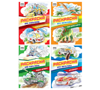 Раскраска А4 «Три совы», 4 л., «Для мальчика», ассорти