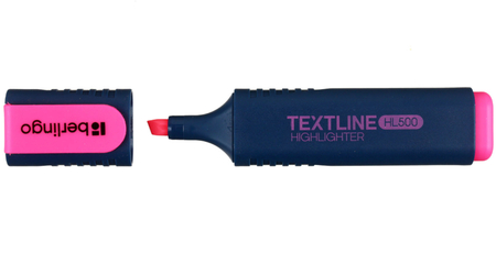 Маркер-текстовыделитель Berlingo Textline HL500, розовый