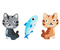Набор ластиков deVente, 6 шт., Candy Cat Набор ластиков deVente, 6 шт., Candy Cat