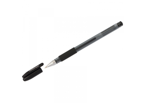 Ручка гелевая OfficeSpace TC-Grip, корпус тонированный черный, стержень черный