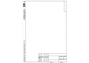 Форматка чертежная «Полиграфкомбинат», А3 (297×420 мм) + штамп, вертикальная