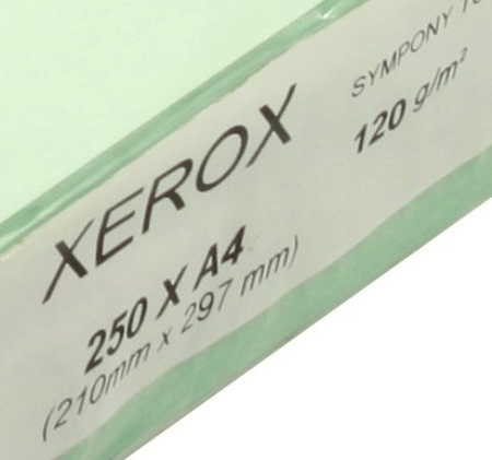 Бумага офисная цветная Xerox Symphony TCF, А4 (210*297 мм), 120 г/м2, 250 л., мята Бумага офисная цветная Xerox Symphony TCF, А4 (210*297 мм), 120 г/м2, 250 л., мята