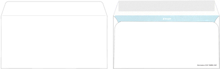 Конверт почтовый 110*220 мм (DL) «Комус», силикон, чистый, запечатка