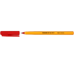 Ручка шариковая одноразовая Schneider Tops 505 F, корпус желтый, стержень красный