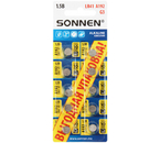 Батарейки щелочные дисковые Sonnen Alkaline, A192, G3, LR41, 1.5V, 10 шт. Батарейки щелочные дисковые Sonnen Alkaline, A192, G3, LR41, 1.5V, 10 шт.