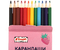 Карандаши цветные Kitty Stickers, 12 цветов, длина 175 мм