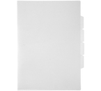 Папка-уголок пластиковая с 3 отделениями «Бюрократ» А4+, толщина пластика 0,15 мм, прозрачная