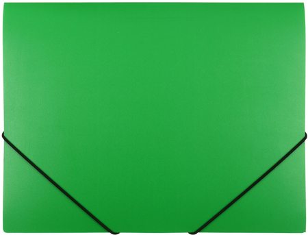 Папка пластиковая на резинке Berlingo Standart, толщина пластика 0,5 мм, зеленая