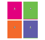 Тетрадь общая А5, 60 л. на скобе BG «Банда-Панда», 162×205 мм, клетка, ассорти