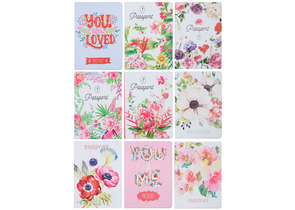 Обложка для паспорта Officespace, 92×131 мм, «Цветы», ассорти