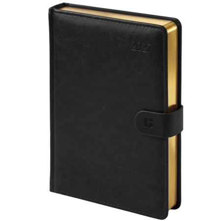 Ежедневник датированный на 2027 год Berlingo Premier Gold, 145*210 мм, 184 л., черный Ежедневник датированный на 2027 год Berlingo Premier Gold, 145*210 мм, 184 л., черный