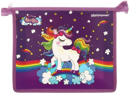 Папка для тетрадей SchoolФормат, 190*230 мм, «Единорог»