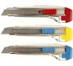 Нож канцелярский BL-801, ширина лезвия 18 мм, корпус ассорти