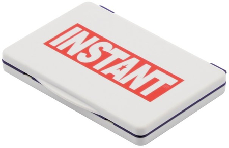 Подушка штемпельная настольная Instant , размер 90*55 мм, фиолетовая 