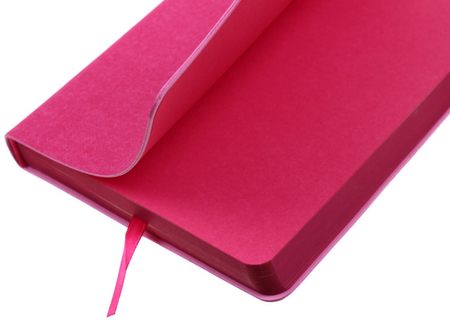 Ежедневник датированный на 2018 год «Феникс+», 120*170 мм, 176 л., «Джинс малиновый»