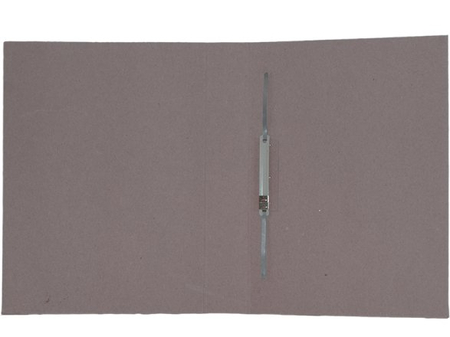 Папка картонная «Вуал-пресс» со скоросшивателем , А4, плотность 470 г/м2, серая, металлический скоросшиватель, корешок 50 мм