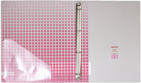 Папка пластиковая на 4-х кольцах Berlingo с рисунком, толщина пластика 0,6 мм, Squares