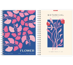 Тетрадь общая А4, 96 л. на гребне «Флора», 210×297 мм, клетка, ассорти