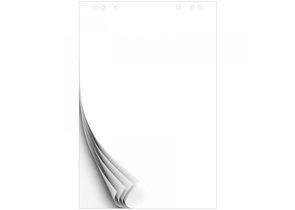 Блок бумажный для флипчартов OfficeSpace, 67,5×98 см, 10 л., белый