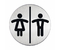 Пиктограмма информационная, «WC дамский/мужской»