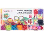 Набор резинок для плетения украшений Bambox, 1 500 шт., 24 цвета