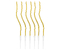 Свечи для торта с держателями Meshu Wave Gold, 6 шт.