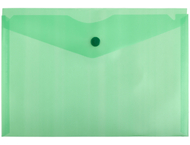 Папка-конверт пластиковая на кнопке «Бюрократ» А5