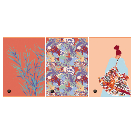 Тетрадь общая А4, 96 л. на скобе BG Story, 205*295 мм, клетка, ассорти