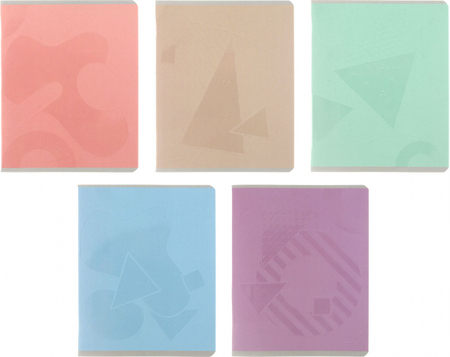 Тетрадь общая А5, 48 л. на скобе One Tone Distant Look, 160*200 мм, клетка, ассорти