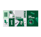 Тетрадь общая А4, 80 л. на скобе BG Office, 205×295 мм, клетка, ассорти