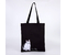 Сумка-шоппер «Кот», 33*40 см, черная