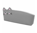Пенал однокамерный мягкий «Юнландия Юниор», 200×90 мм, Gray Kitty