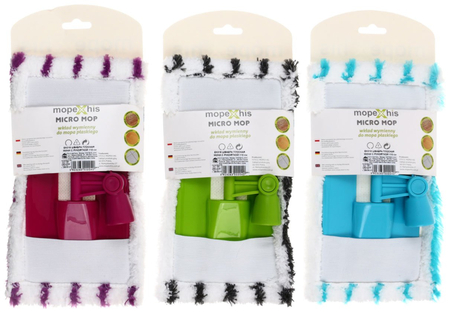 Швабра для пола «Мини», ширина насадки 23*13 мм, длина черенка 110 см, ассорти