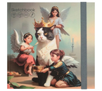 Скетчбук на резинке «Его Величество Кот», 165×165 мм, 48 л.