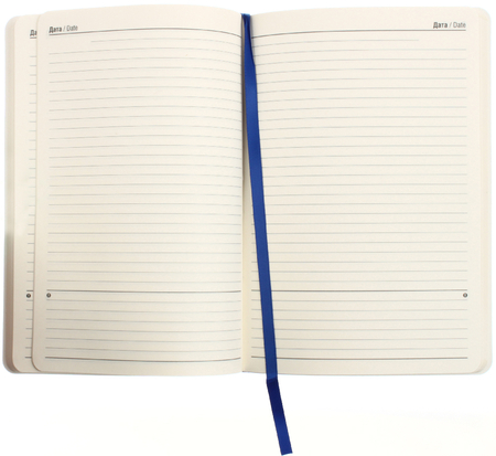 Ежедневник недатированный Qredo Flowers, 145*210 мм, 136 л., синий