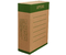Короб архивный из гофрокартона «ЭКО», корешок 100 мм, 327*100*240 мм, бурый с зеленым
