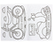 Раскраска «Мульти-Пульти», А4, 4 л., «Мотоциклы»