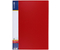 Папка пластиковая на 60 файлов Economix, толщина пластика 0,6 мм, красная 
