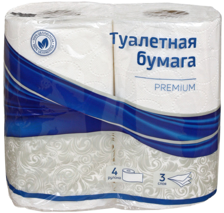 Бумага туалетная OfficeClean Premium, 4 рулона, ширина 85 мм, 14,5 м, белая Бумага туалетная OfficeClean Premium, 4 рулона, ширина 85 мм, 14,5 м, белая